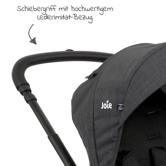 joie Buggy & Sportwagen Versatrax bis 22 kg belastbar - umsetzbare Sitzeinheit, Adapter, & Regenschutz - Pavement