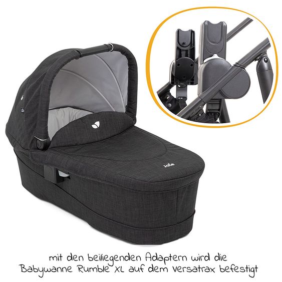 joie Buggy & Sportwagen Versatrax bis 22 kg belastbar - umsetzbare Sitzeinheit, Adapter, & Regenschutz - Pavement