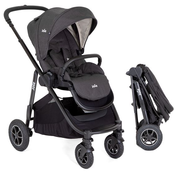 joie Buggy & Sportwagen Versatrax bis 22 kg belastbar - umsetzbare Sitzeinheit, Adapter & Regenschutz - Shale