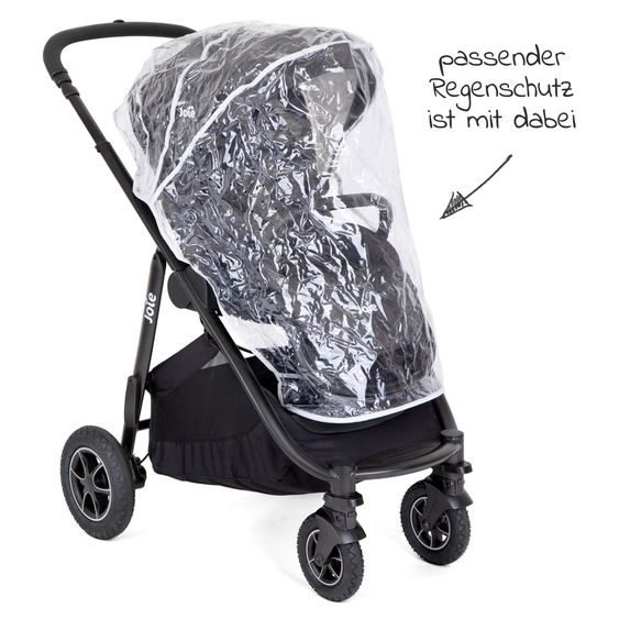 joie Buggy & Sportwagen Versatrax bis 22 kg belastbar - umsetzbare Sitzeinheit, Adapter & Regenschutz - Shale