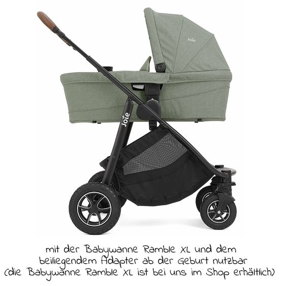 joie Passeggino Versatrax fino a 22 kg - unità di seduta convertibile, adattatore e pacchetto accessori XXL - Laurel