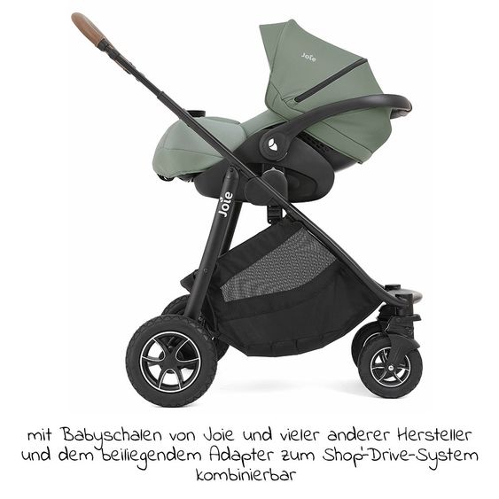 joie Buggy & stroller Versatrax loadable up to 22 kg - convertible seat unit, adapter, & XXL accessory package - Laurel