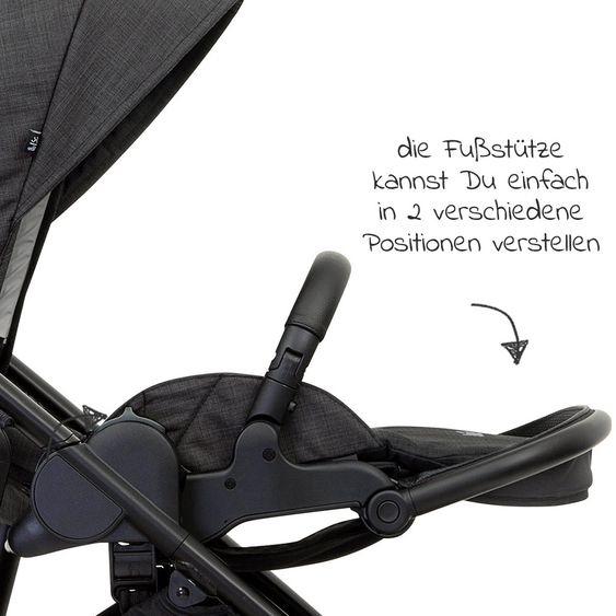 joie Versatrax buggy & stroller loadable up to 22 kg - convertible seat unit, adapter, & XXL accessory pack - Pavement