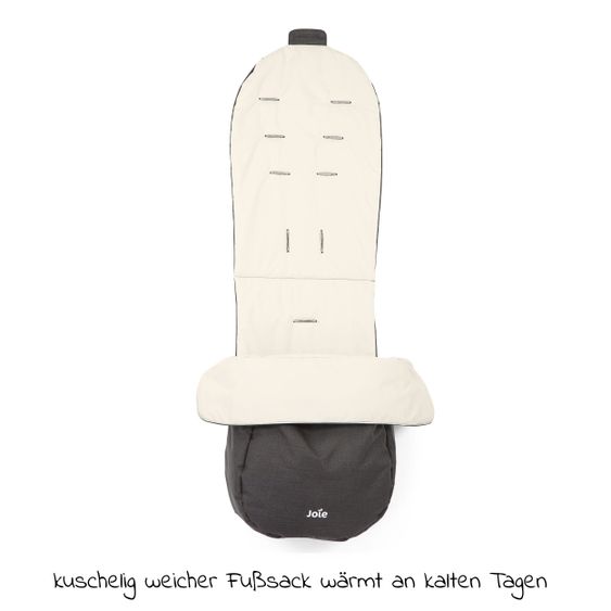 joie Buggy & Sportwagen Versatrax bis 22 kg belastbar- umsetzbare Sitzeinheit, Regenschutz, Fußsack & Handmuff - Laurel