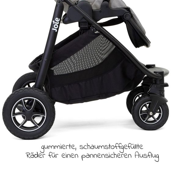 joie Buggy & Sportwagen Versatrax bis 22 kg belastbar- umsetzbare Sitzeinheit, Regenschutz, Fußsack & Handmuff - Laurel