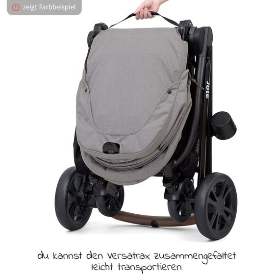 joie Buggy & Sportwagen Versatrax bis 22 kg belastbar- umsetzbare Sitzeinheit, Regenschutz, Fußsack & Handmuff - Laurel