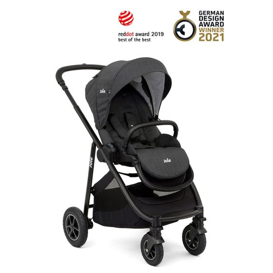 joie Buggy & Sportwagen Versatrax bis 22 kg belastbar- umsetzbare Sitzeinheit, Regenschutz, Fußsack & Handmuff - Pavement