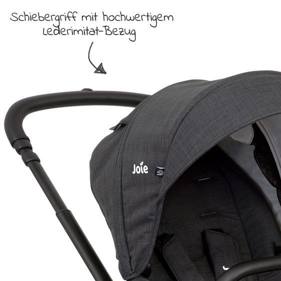 joie Buggy & Sportwagen Versatrax E bis 22 kg umsetzbare Sitzeinheit + Getränkehalter, Adapter & Regenschutz - Pavement