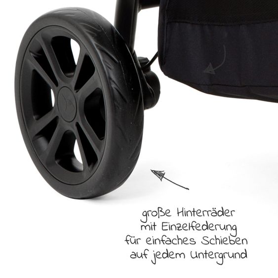 joie Buggy & Sportwagen Versatrax E bis 22 kg umsetzbare Sitzeinheit + Getränkehalter, Adapter & Regenschutz - Pavement