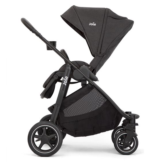 joie Buggy & Sportwagen Versatrax mit neuem Reifen-Design - bis 22 kg belastbar mit Teleskopschieber, umsetzbare Sitzeinheit, Adapter & Regenschutz - Shale