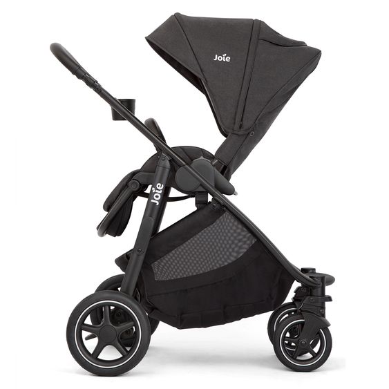 joie Buggy & Sportwagen Versatrax mit neuem Reifen-Design - bis 22 kg belastbar mit Teleskopschieber, umsetzbarer Sitzeinheit, Adapter, Regenschutz & XXL-Zubehörpaket - Shale