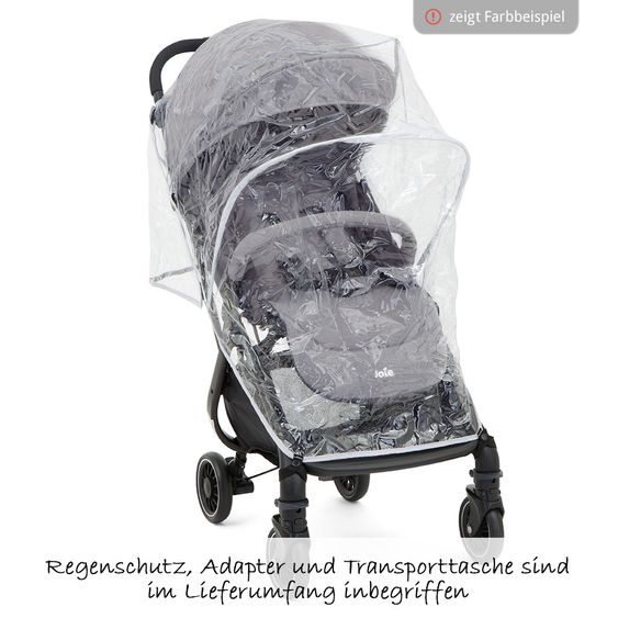 joie Buggy Tourist inkl. Adapter, Regenschutz und Transporttasche - Coal