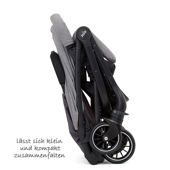 joie Buggy Tourist inkl. Adapter, Regenschutz und Transporttasche - Gray Flannel