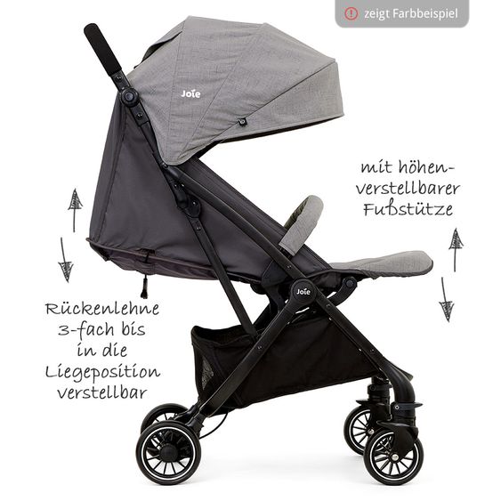 joie Buggy Tourist inkl. Adapter, Regenschutz und Transporttasche - Lychee