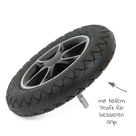 joie Ersatz-Räder gefüllt mit Schaumstoff hinten für Versatrax 2er-Set