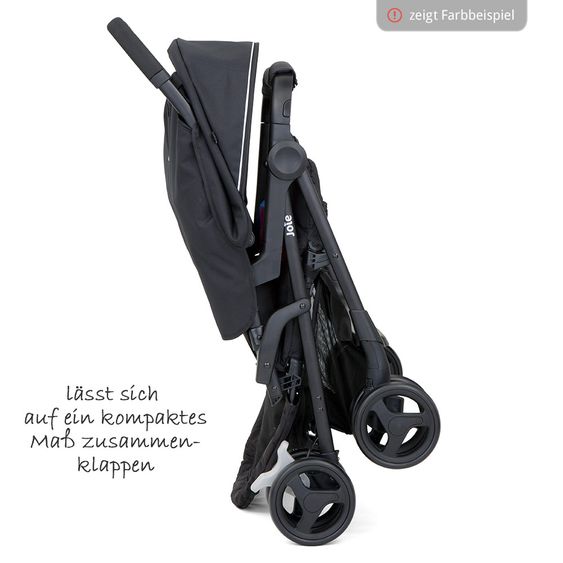joie Geschwister- & Zwillingsbuggy Aire Twin mit Liegeposition inkl. Regenschutz & Wendesitzauflage - Rosy & Sea