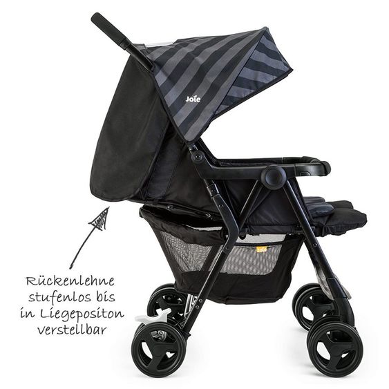 joie Geschwister- & Zwillingsbuggy AireTwin inkl. Regenschutz - Liquorice