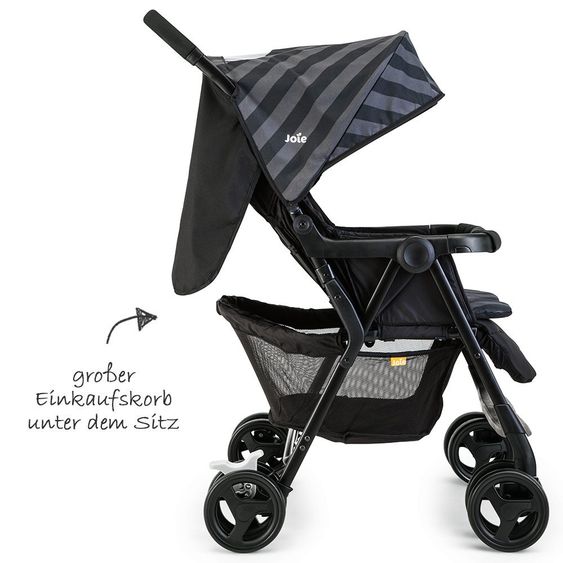joie Geschwister- & Zwillingsbuggy AireTwin inkl. Regenschutz - Liquorice