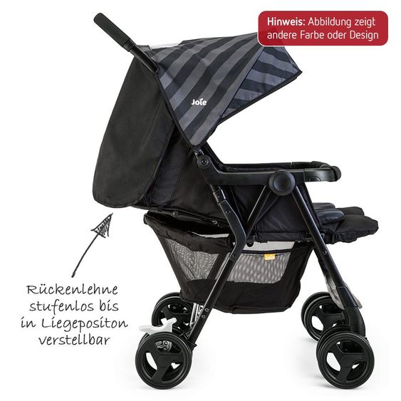 joie Geschwister- & Zwillingsbuggy AireTwin inkl. Regenschutz - Nautical Navy