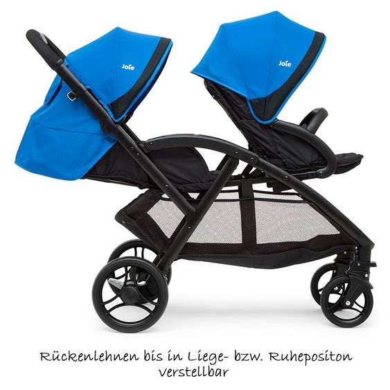 joie Geschwisterwagen Evalite Duo inkl. Regenschutz- Blue Bird
