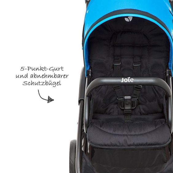 joie Geschwisterwagen Evalite Duo inkl. Regenschutz- Blue Bird