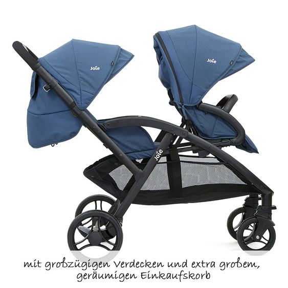 joie Geschwisterwagen Evalite Duo inkl. Regenschutz - Deep Sea