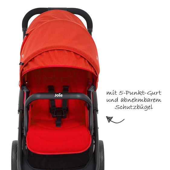 joie Geschwisterwagen Evalite Duo inkl. Regenschutz - Lychee