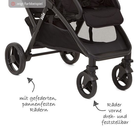 joie Geschwisterwagen Evalite Duo inkl. Regenschutz - Lychee