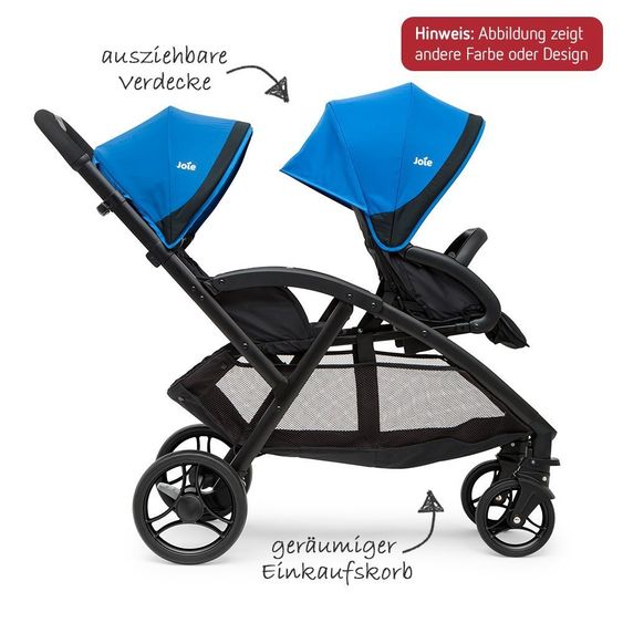 joie Geschwisterwagen Evalite Duo inkl. Regenschutz - Two Tone Black