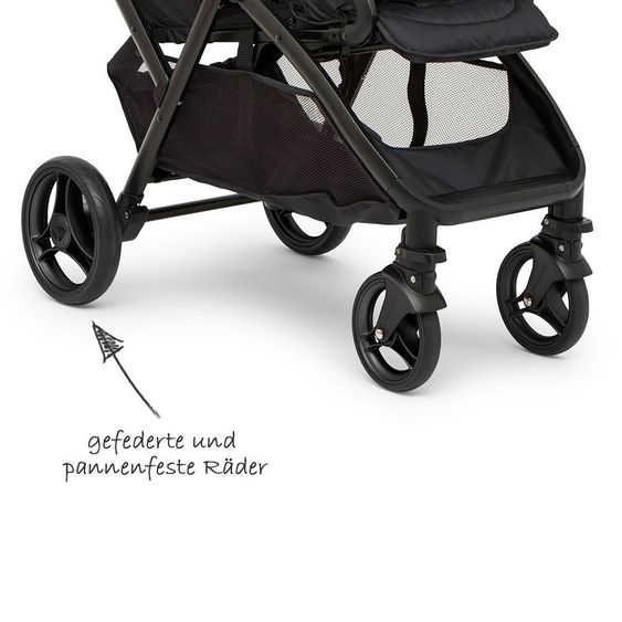 joie Geschwisterwagen Evalite Duo inkl. Regenschutz - Two Tone Black