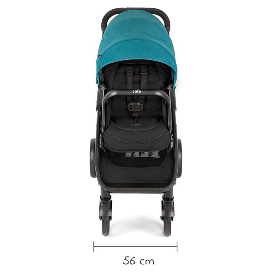 joie Passeggino fratellare Evalite Duo ultra leggero solo 10,6 kg Sedile posteriore reclinabile - incluso parapioggia - Capri