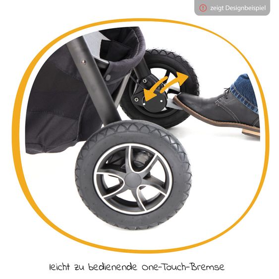 joie Geschwisterwagen Evalite Duo ultraleicht nur 10,6 kg Rücksitz mit Liegeposition - inkl. Regenschutz - Shale
