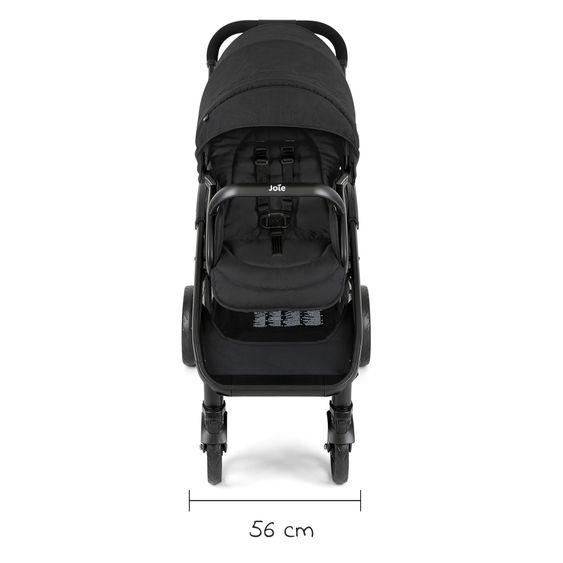 joie Geschwisterwagen Evalite Duo ultraleicht nur 10,6 kg Rücksitz mit Liegeposition - inkl. Regenschutz - Shale