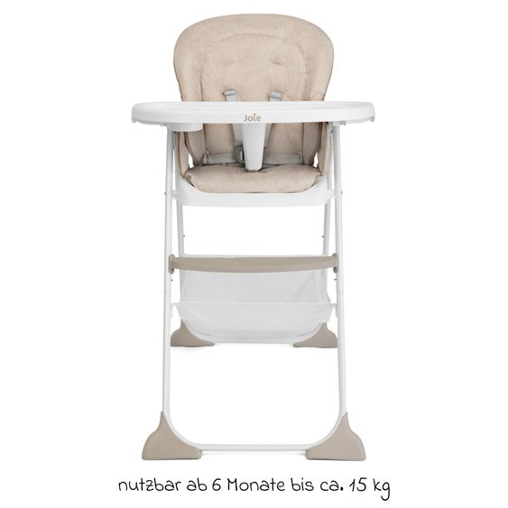 joie Hochstuhl Mimzy Snacker ab 6 Monate nutzbar klein faltbar nur 6,3 kg leicht - Taupe