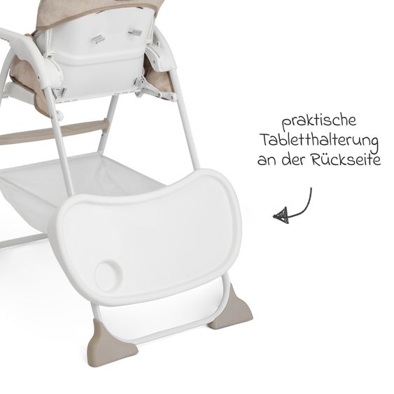 joie Hochstuhl Mimzy Snacker ab 6 Monate nutzbar klein faltbar nur 6,3 kg leicht - Taupe