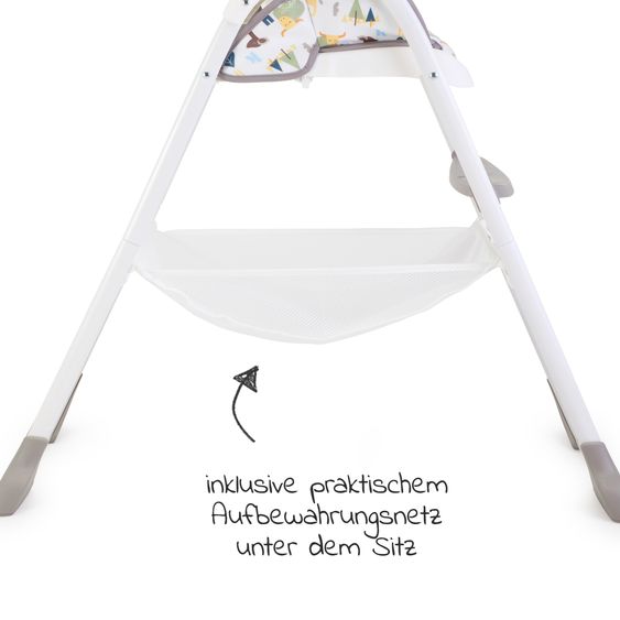joie Hochstuhl Mimzy Snacker bis 15 kg nutzbar klein faltbar nur 6,3 kg - Alphabet