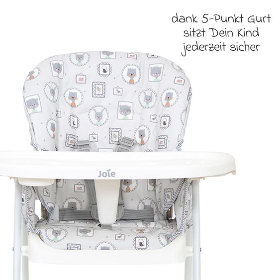 joie Highchair Mimzy Snacker usable from 6 months small foldable only 6.3 kg light - Portrait