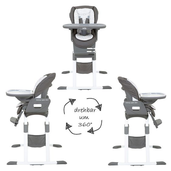 joie High chair Mimzy Spin 3in1 - Tile