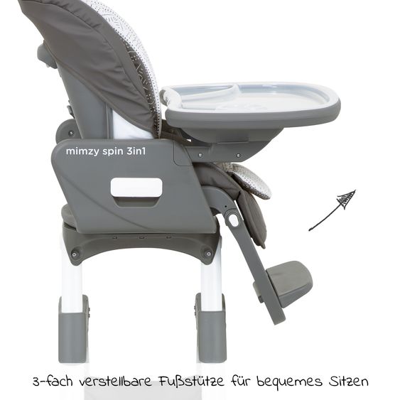 joie High chair Mimzy Spin 3in1 - Tile