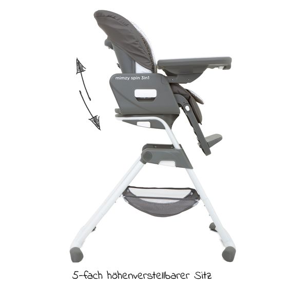 joie High chair Mimzy Spin 3in1 - Tile