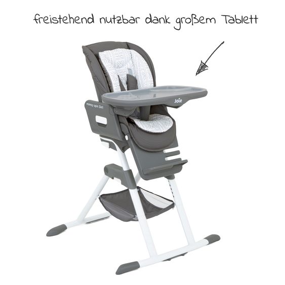 joie High chair Mimzy Spin 3in1 - Tile