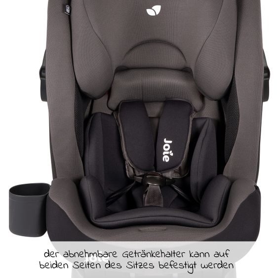 joie Kindersitz Bold R Gruppe 1/2/3 - ab 9 Monate -12 Jahre (9-36 kg) mit Isofix inkl. Auto - Organizer & Getränkehalter - Ember