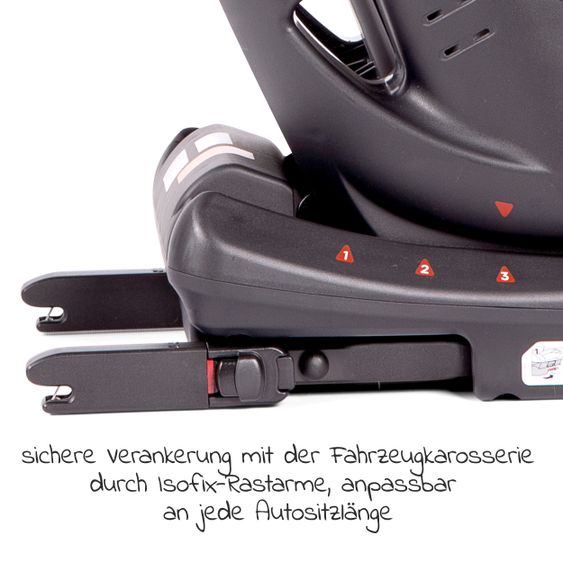 joie Kindersitz Bold R Gruppe 1/2/3 - ab 9 Monate -12 Jahre (9-36 kg) mit Isofix inkl. Auto - Organizer & Getränkehalter - Ember