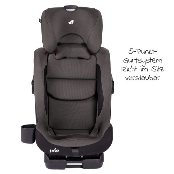 joie Kindersitz Bold R Gruppe 1/2/3 - ab 9 Monate -12 Jahre (9-36 kg) mit Isofix inkl. Auto - Organizer & Getränkehalter - Ember