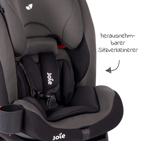 joie Kindersitz Bold R Gruppe 1/2/3 - ab 9 Monate -12 Jahre (9-36 kg) mit Isofix inkl. Auto - Organizer & Getränkehalter - Ember