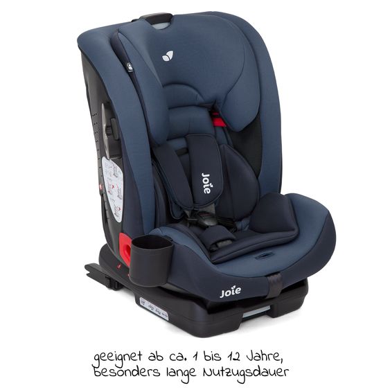 joie Kindersitz Bold R Gruppe 1/2/3 - ab 9 Monate -12 Jahre (9-36 kg) mit Isofix inkl. Getränkehalter - Deep Sea