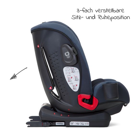 joie Kindersitz Bold R Gruppe 1/2/3 - ab 9 Monate -12 Jahre (9-36 kg) mit Isofix inkl. Getränkehalter - Deep Sea