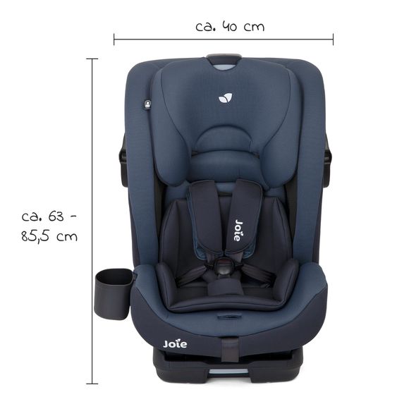 joie Kindersitz Bold R Gruppe 1/2/3 - ab 9 Monate -12 Jahre (9-36 kg) mit Isofix inkl. Getränkehalter - Deep Sea