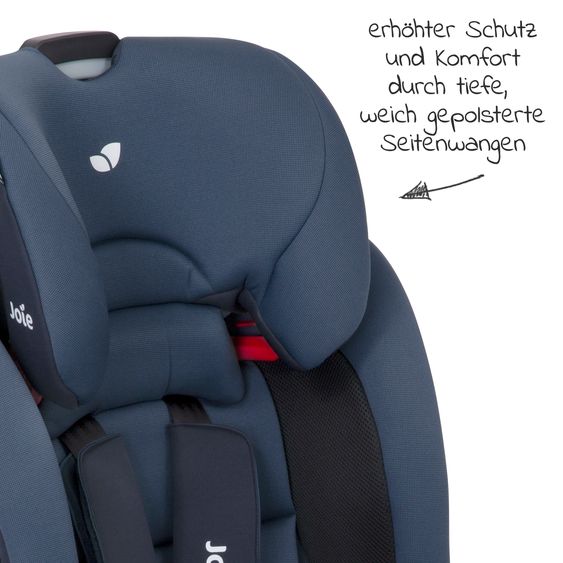 joie Kindersitz Bold R Gruppe 1/2/3 - ab 9 Monate -12 Jahre (9-36 kg) mit Isofix inkl. Getränkehalter - Deep Sea