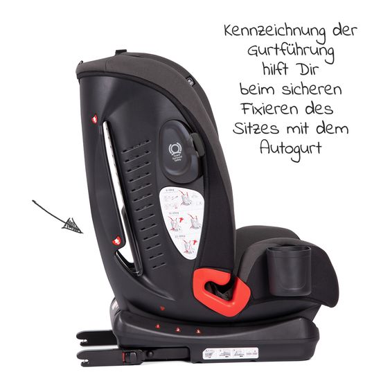 joie Kindersitz Bold R Gruppe 1/2/3 - ab 9 Monate - 12 Jahre (9-36 kg) mit Isofix inkl. Getränkehalter- Ember